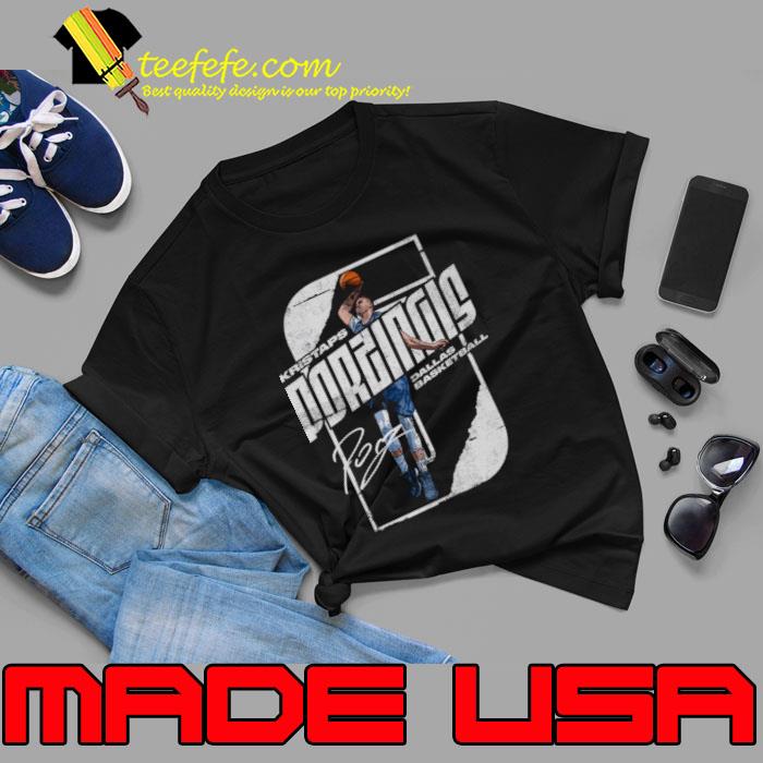 Latvian professional basketball player signature kristaps porzingis stretch T-Shirt