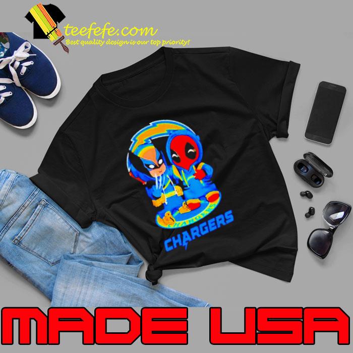 Los Angeles Chargers Marvel Wolverine and Deadpool True friends s Unisex Los Angeles Chargers Marvel Wolverine and Deadpool True friends s Unisex