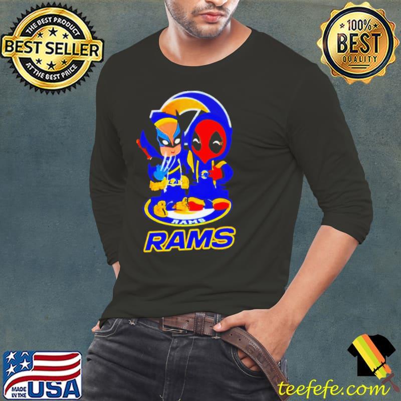 Los Angeles Rams Marvel Wolverine and Deadpool True friends shirt Los Angeles Rams Marvel Wolverine and Deadpool True friends shirt