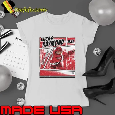 Lucas Raymond Swedish professional ice hockey winger Detroit Comic T-Shirt