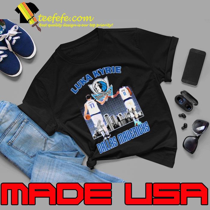 Luka Kyrie Dallas Mavericks Skyline Signatures Shirt Unisex Luka Kyrie Dallas Mavericks Skyline Signatures Shirt Unisex