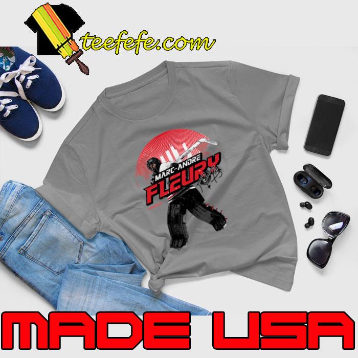 Marc-Andre Fleury Chicago Skyline Canadian professional ice hockey goaltender T-Shirt Unisex Marc-Andre Fleury Chicago Skyline Canadian professional ice hockey goaltender T-Shirt Unisex