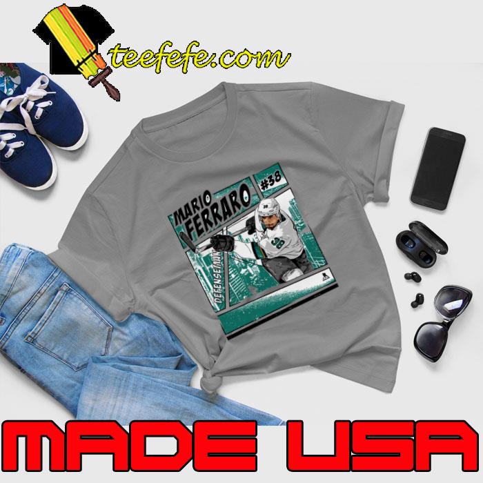 Mario Ferraro Canadian professional ice hockey defenceman San Jose Comic T-Shirt Unisex Mario Ferraro Canadian professional ice hockey defenceman San Jose Comic T-Shirt Unisex