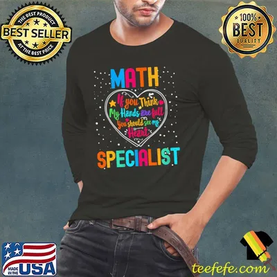 Math Specialist Appreciation Week Back To School Heart T-Shirt