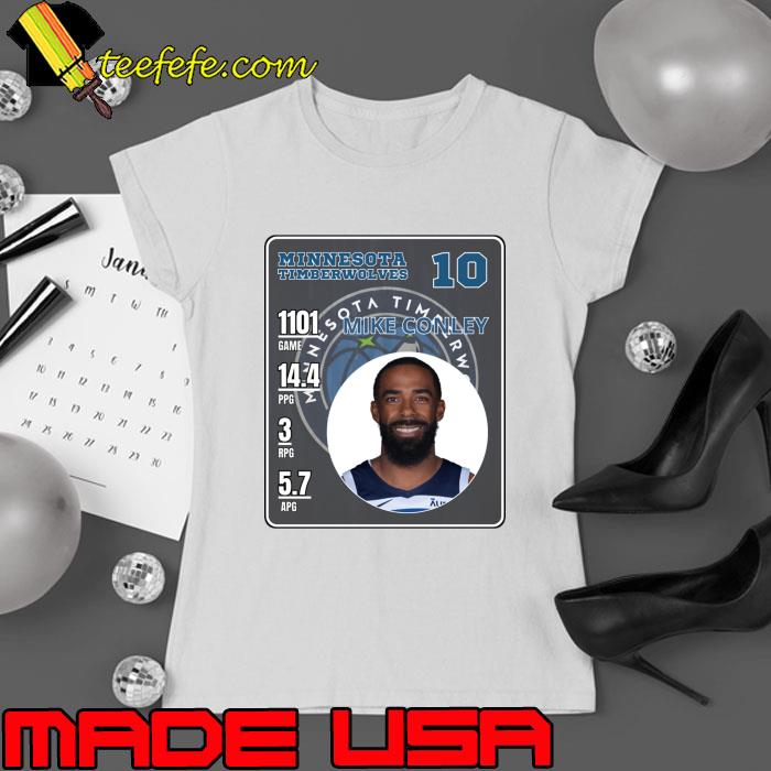 Mike Conley American professional basketball Minnesota Timberwolves T-Shirt Ladies tee Mike Conley American professional basketball Minnesota Timberwolves T-Shirt Ladies tee