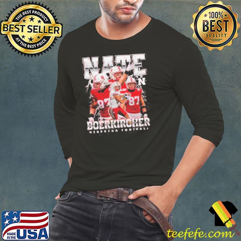 Nebraska NCAA Football Nate Boerkircher Hooded Shirt