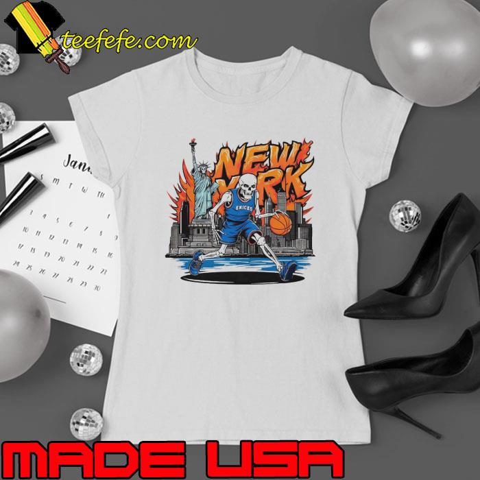 New York Knicks Skeleton s Ladies tee New York Knicks Skeleton s Ladies tee
