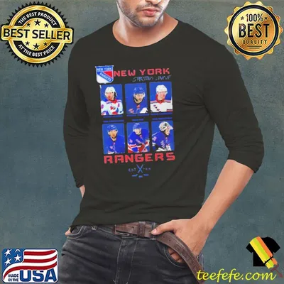 New York Rangers Hockey Starting Line Up Shirt