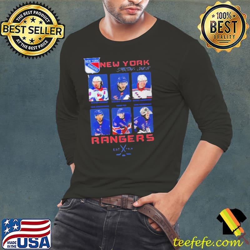 New York Rangers Hockey Starting Line Up Shirt New York Rangers Hockey Starting Line Up Shirt