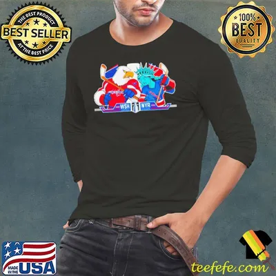 New York Rangers Vs Washington Capitals Hockey mascots shirt