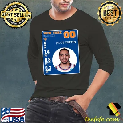 Nice jacob Toppin American professional basketball player for the New York Knicks T-Shirt