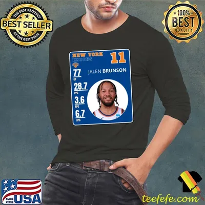 Nice jalen Brunson American professional basketball player for New York Knicks T-Shirt