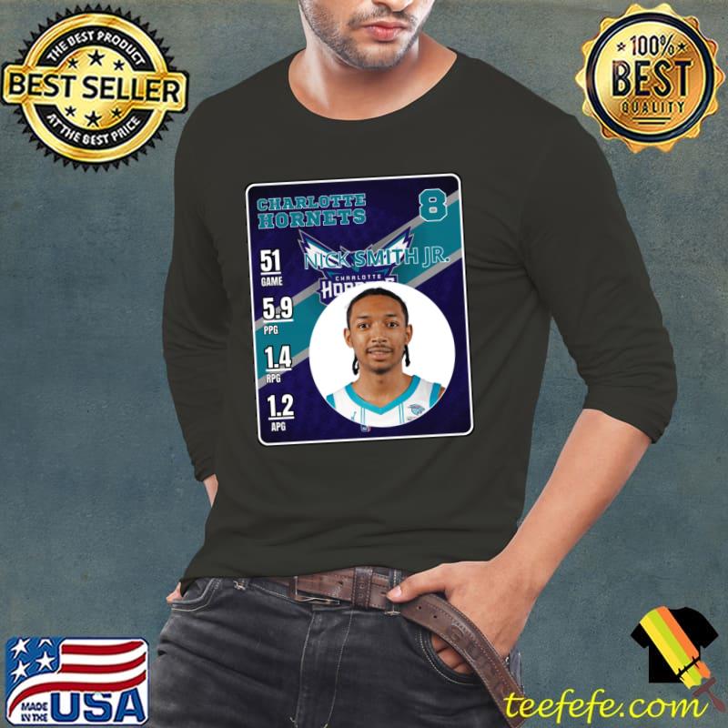 Nice nick Smith Jr American professional basketball player Charlotte Hornets T-Shirt Long Sleeve Tee Nice nick Smith Jr American professional basketball player Charlotte Hornets T-Shirt Long Sleeve Tee