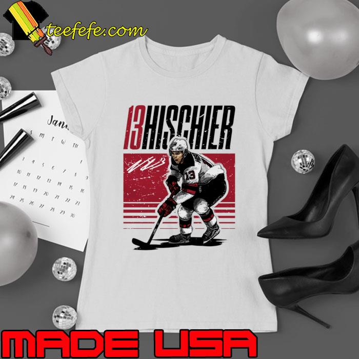 Nico Hischier New Jersey Starter Swiss professional ice hockey centre T-Shirt Ladies tee Nico Hischier New Jersey Starter Swiss professional ice hockey centre T-Shirt Ladies tee