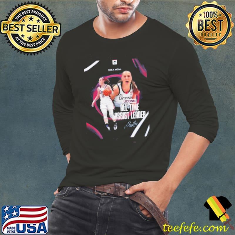 Nika Muhl Is UConn Huskies All-Time Assist Leader 2024 shirt