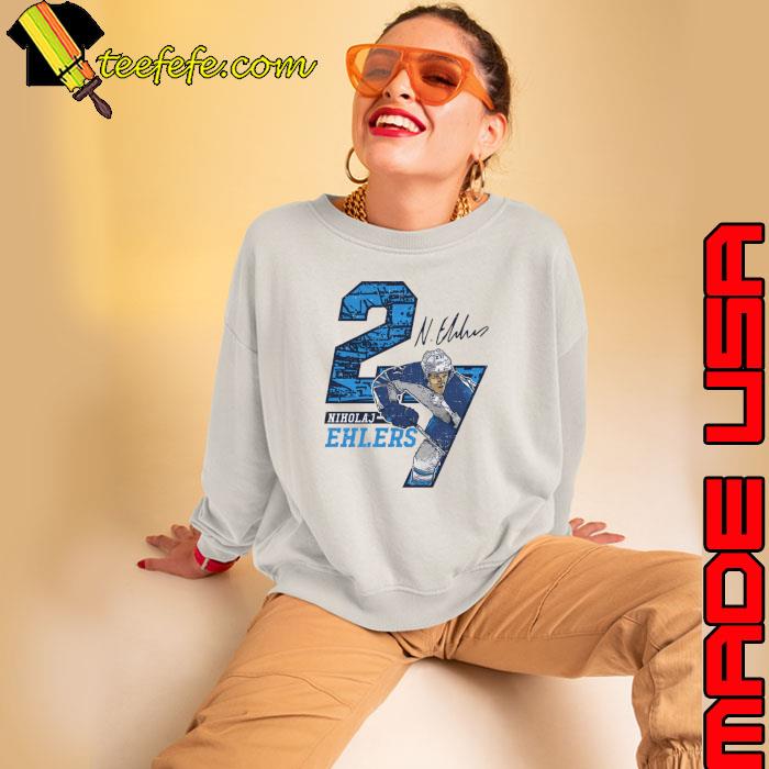 Nikolaj Ehlers Danish professional ice hockey forward Winnipeg Offset T-Shirt Sweatshirt Nikolaj Ehlers Danish professional ice hockey forward Winnipeg Offset T-Shirt Sweatshirt
