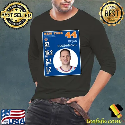 Official bojan Bogdanovic Croatian professional basketball player for the New York Knicks T-Shirt