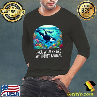 Orca Whales Are My Spirit Animal Underwater Oasis T-Shirt