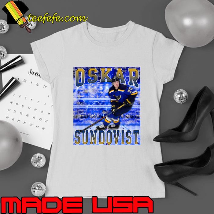 Oskar Sundqvist Swedish professional ice hockey centre T-Shirt Ladies tee Oskar Sundqvist Swedish professional ice hockey centre T-Shirt Ladies tee