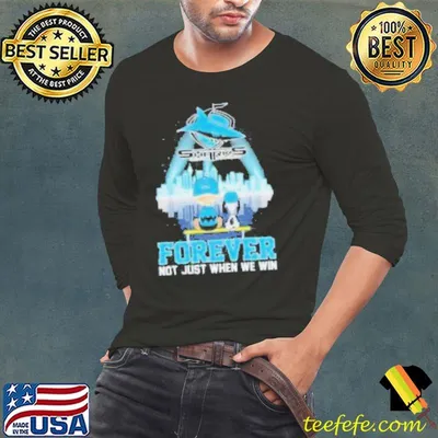 Peanuts Snoopy And Charlie Brown Watching Cronulla Sutherland Sharks Forever Not Just When We Win Shirt