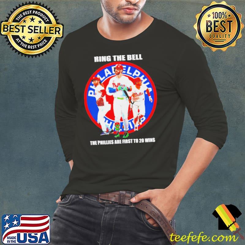 Philadelphia Phillies ring the bell the Phillies are first to 20 wins shirt