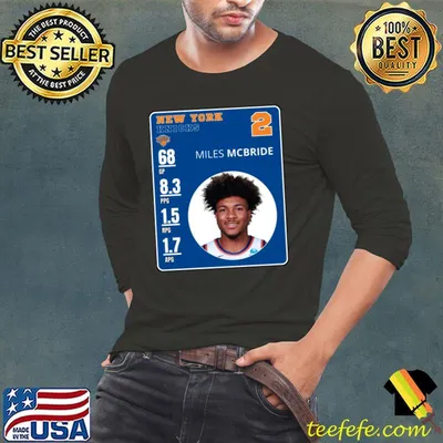 Premium miles McBride American professional basketball player for the New York Knicks T-Shirt