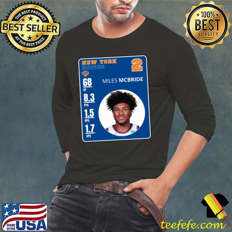 Premium miles McBride American professional basketball player for the New York Knicks T-Shirt
