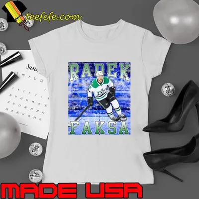 Radek Faksa Czech professional ice hockey centre for the Dallas Stars T-Shirt