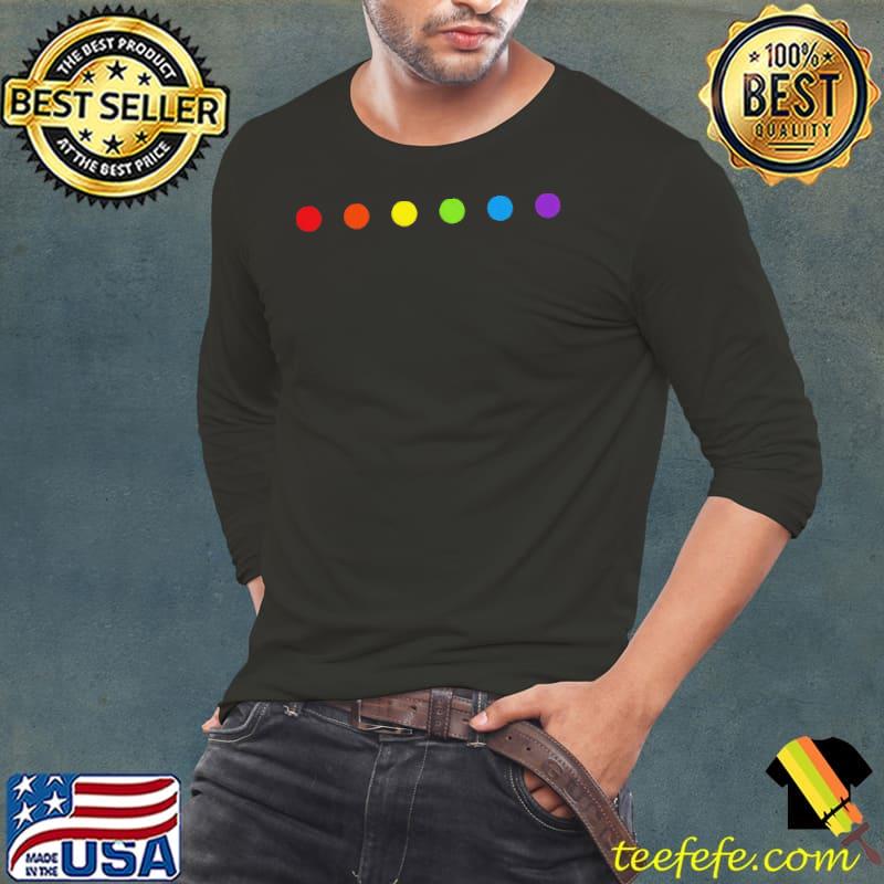 Rainbow Polka Dot Gay Pride Colors s Long Sleeve Tee Rainbow Polka Dot Gay Pride Colors s Long Sleeve Tee