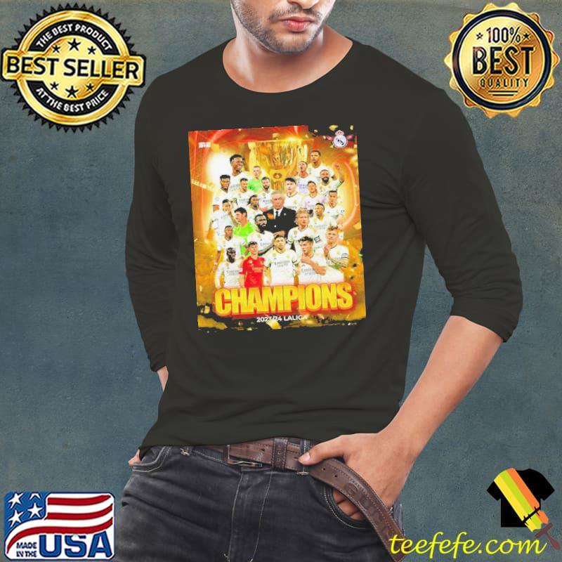 Real Madrid Receives Its 36th Laliga Ea Sports Title Congratulations Champion 2023-24 Shirt Long Sleeve Tee Real Madrid Receives Its 36th Laliga Ea Sports Title Congratulations Champion 2023-24 Shirt Long Sleeve Tee