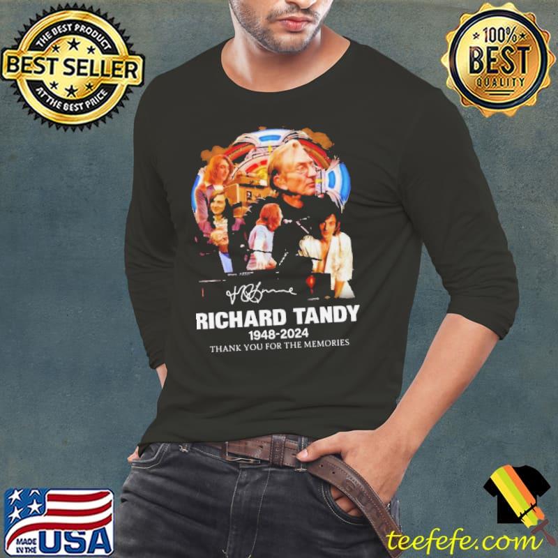 Richard Tandy 1948-2024 Thank You For The Memories Signature s Long Sleeve Tee Richard Tandy 1948-2024 Thank You For The Memories Signature s Long Sleeve Tee