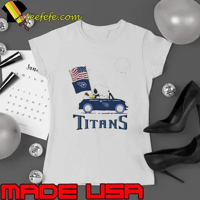Snoopy And Woodstock Happy 4th Of July Tennessee Titans Football 2024 Shirt