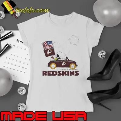 Snoopy And Woodstock Happy 4th Of July Washington Redskins Football 2024 Shirt