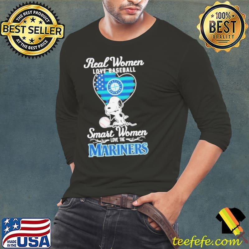 Snoopy Real Women Love Baseball Smart Women Love The Seattle Mariners Shirt Long Sleeve Tee Snoopy Real Women Love Baseball Smart Women Love The Seattle Mariners Shirt Long Sleeve Tee