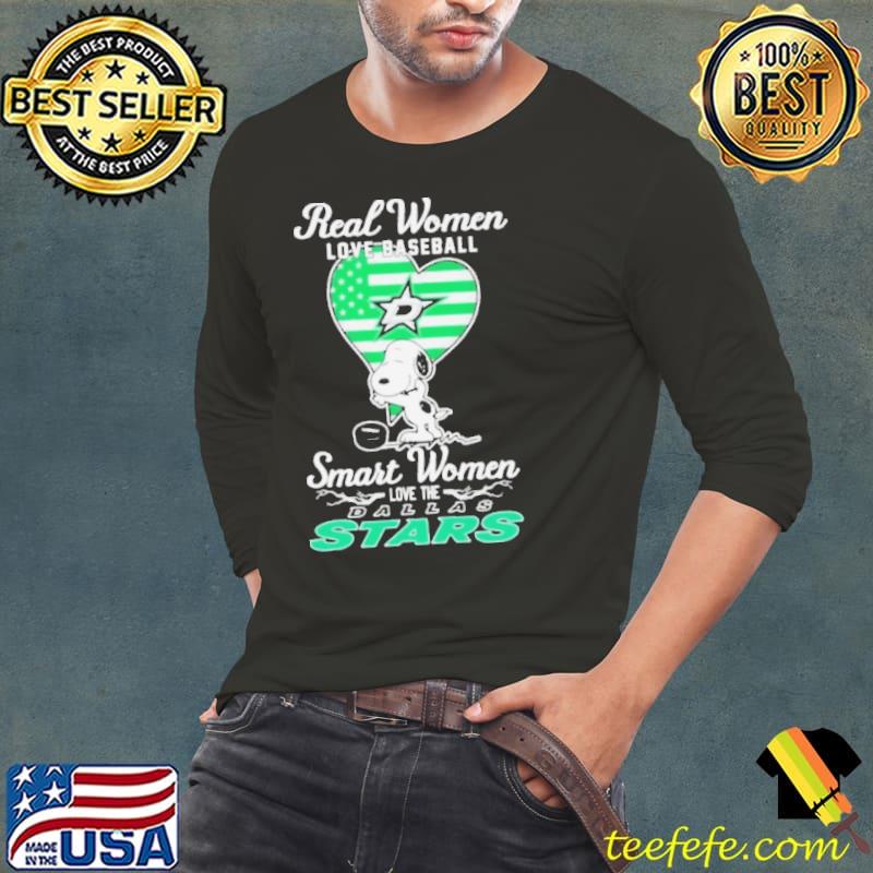Snoopy Real Women Love Hockey Smart Women Love The Dallas Stars Shirt Long Sleeve Tee Snoopy Real Women Love Hockey Smart Women Love The Dallas Stars Shirt Long Sleeve Tee