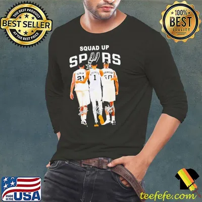 Squad Up Duncan Wembanyama And Robinson San Antonio Spurs Signatures Shirt