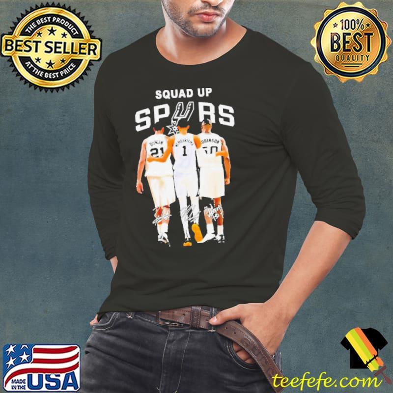 Squad Up Duncan Wembanyama And Robinson San Antonio Spurs Signatures Shirt