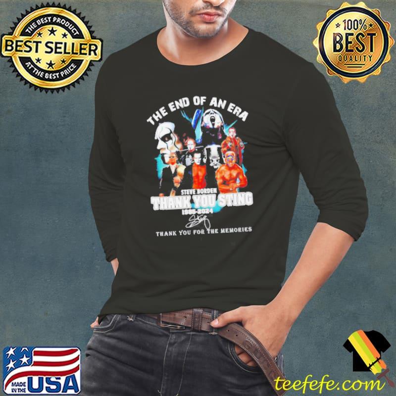 Steve Borden the end of an era thank you sting signature s Long Sleeve Tee Steve Borden the end of an era thank you sting signature s Long Sleeve Tee