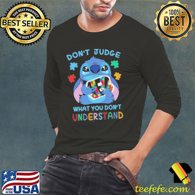 Stitch Cincinnati Bengals Autism Awareness Don’t Judge What you Don’t Understand Shirt Long Sleeve Tee Stitch Cincinnati Bengals Autism Awareness Don’t Judge What you Don’t Understand Shirt Long Sleeve Tee