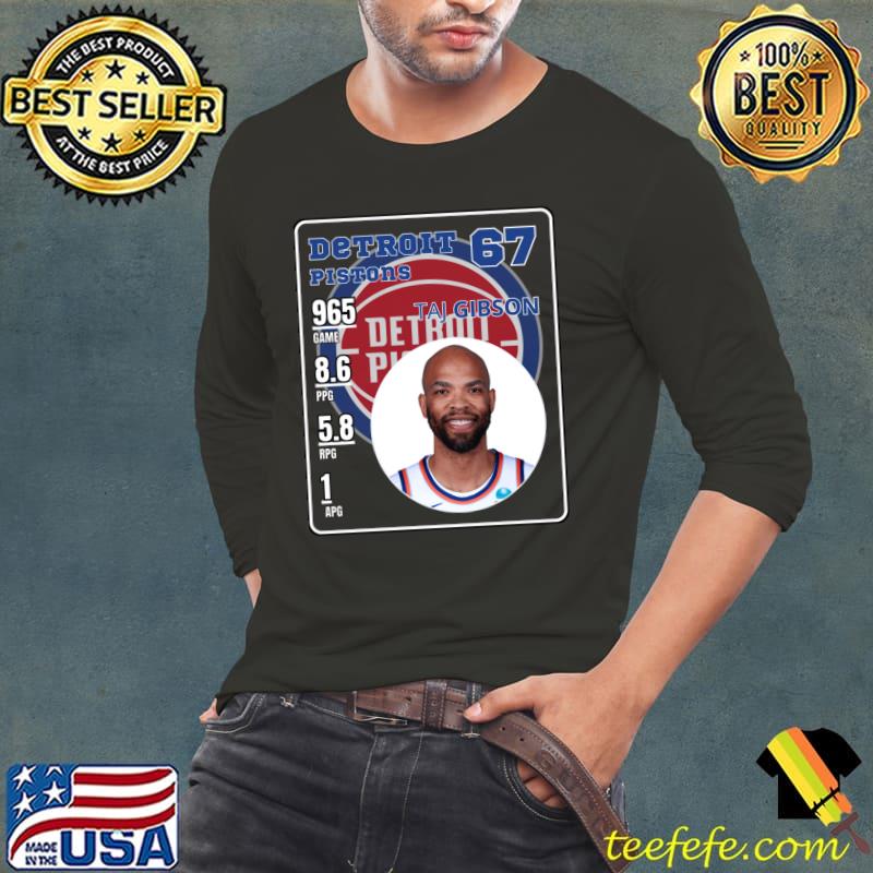 Taj Gibson American professional basketball player for the Detroit Pistons T-Shirt Long Sleeve Tee Taj Gibson American professional basketball player for the Detroit Pistons T-Shirt Long Sleeve Tee