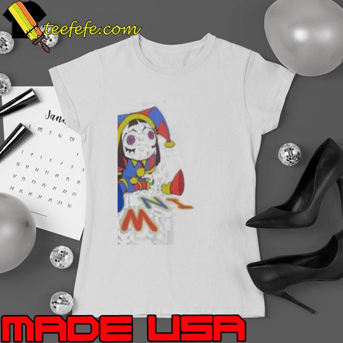 The Amazing Digital Circus Pomni Glow In The Dark Shirt Ladies tee The Amazing Digital Circus Pomni Glow In The Dark Shirt Ladies tee