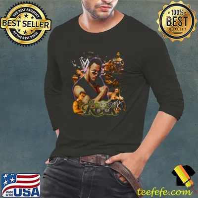 The Rock Vintage American actor businessman professional wrestler T-Shirt