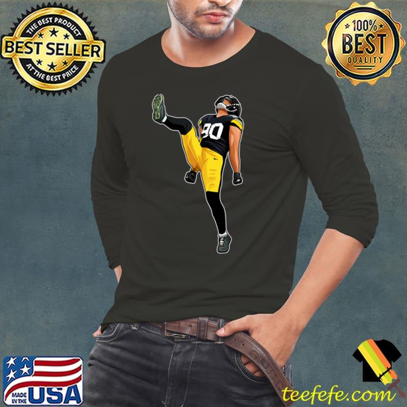 Tj Watt Goal Reaction American football linebacker the Pittsburgh Steelers  T-Shirt