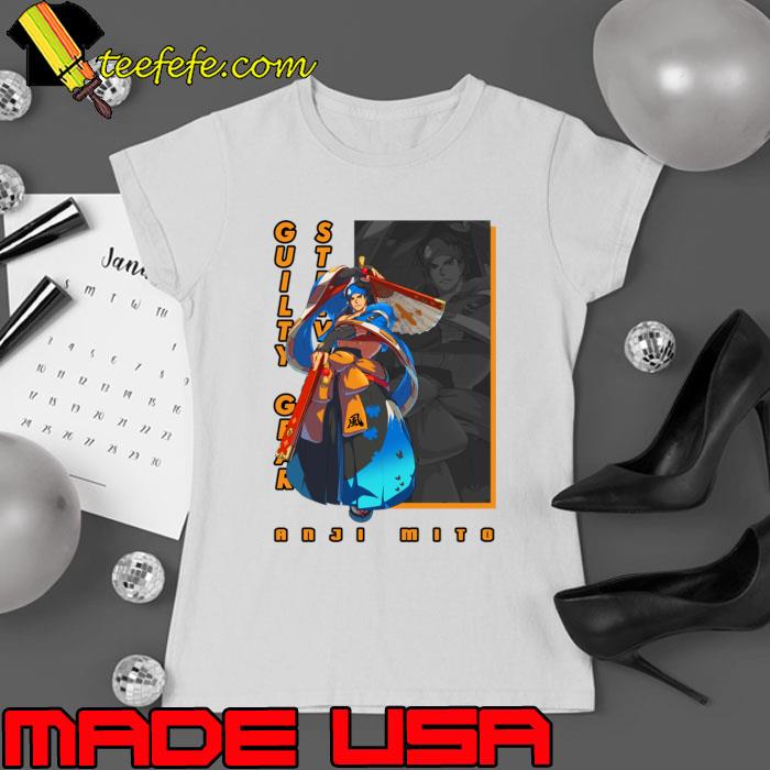 Top anji Mito Guilty Gear recurring Balanced character T-Shirt Ladies tee Top anji Mito Guilty Gear recurring Balanced character T-Shirt Ladies tee
