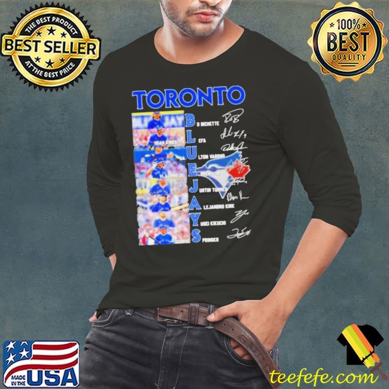 Toronto Blue Jays Team Players 2024 Signatures Shirt Long Sleeve Tee Toronto Blue Jays Team Players 2024 Signatures Shirt Long Sleeve Tee