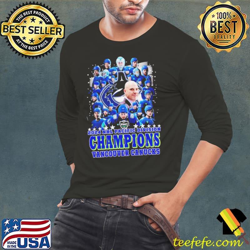 Vancouver Canucks 2024 Nhl Pacific Division Champions s Long Sleeve Tee Vancouver Canucks 2024 Nhl Pacific Division Champions s Long Sleeve Tee
