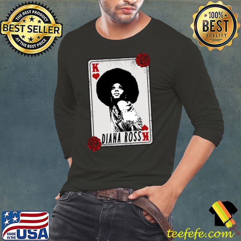 Vintage Card Diana Ross American singer and actress T-Shirt Long Sleeve Tee Vintage Card Diana Ross American singer and actress T-Shirt Long Sleeve Tee
