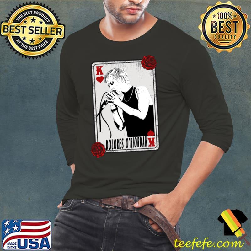 Vintage Card Dolores O'riordan Irish singer songwriter and musician T-Shirt Long Sleeve Tee Vintage Card Dolores O'riordan Irish singer songwriter and musician T-Shirt Long Sleeve Tee