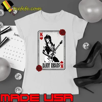 Vintage Card Randy Rhoads American guitarist T-Shirt
