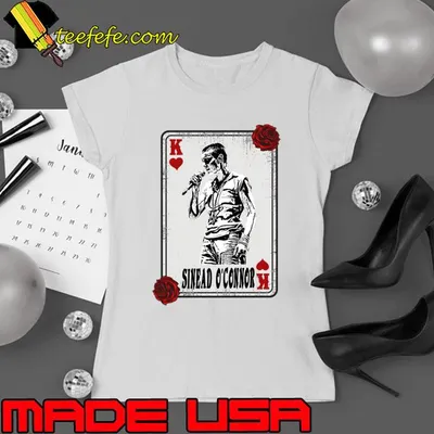 Vintage Card Sinead O'Connor Irish singer songwriter and activist T-Shirt